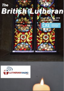British Lutheran May 2016 Front Cover